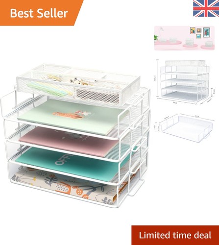 Piece modern desk - modern, organizer