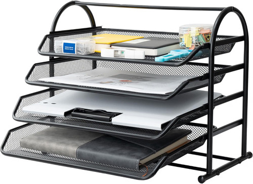 Tier mesh letter tray - tier, tray,office