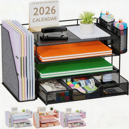 Desk organiser with file - desk,