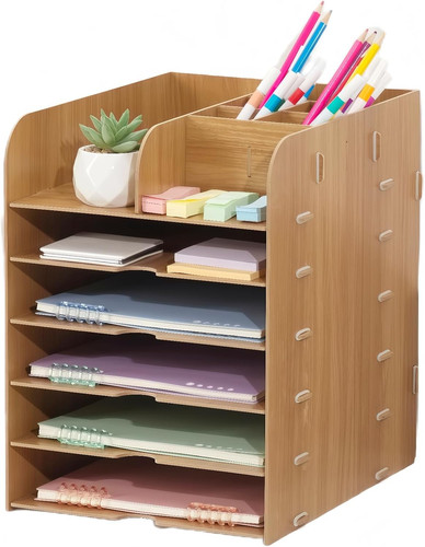 Desk tray organiser wooden - desk, organiser,