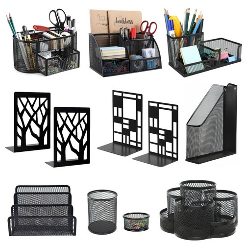 Black mesh office - black, tidy