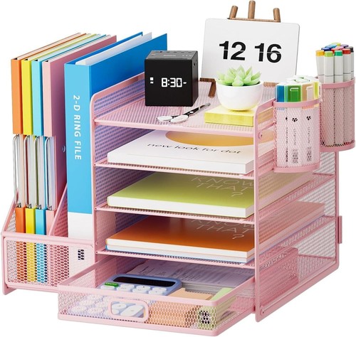 Marbrasse desk organiser - desk, file
