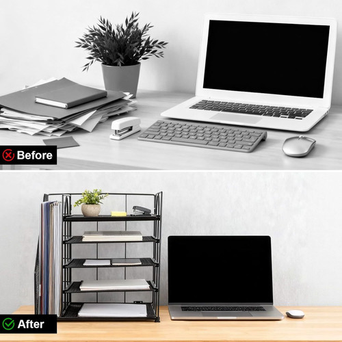 Desk organiser with - desk,