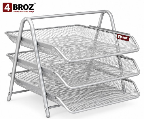 Broz silver tier mesh desk - 4,