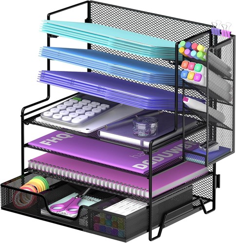 Tier metal desk organiser a4 - tier,