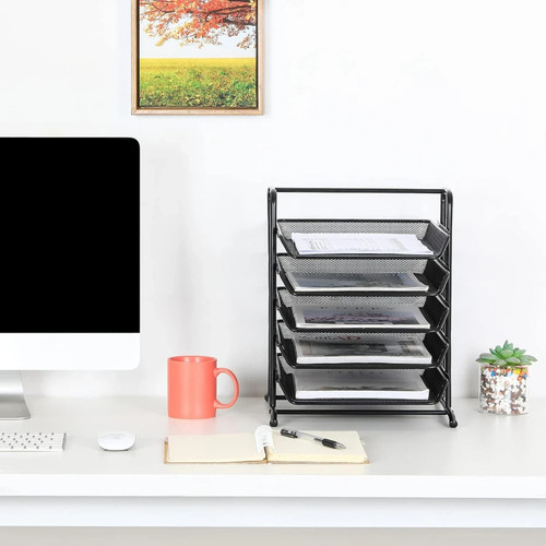 Tier desk organizer metal - 5,