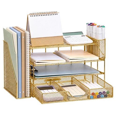 Tier desk organizer with - organizer,