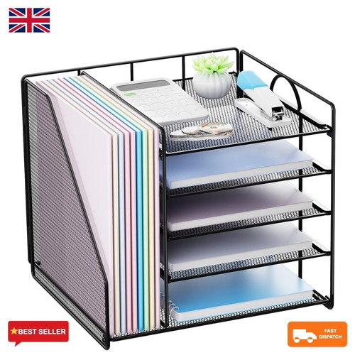 Mesh desk organiser 5 tier - mesh,
