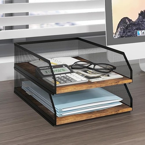 Tier stackable desk - 2-tier,