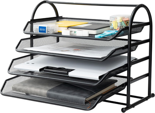 Tier mesh letter tray - mesh, tray,office