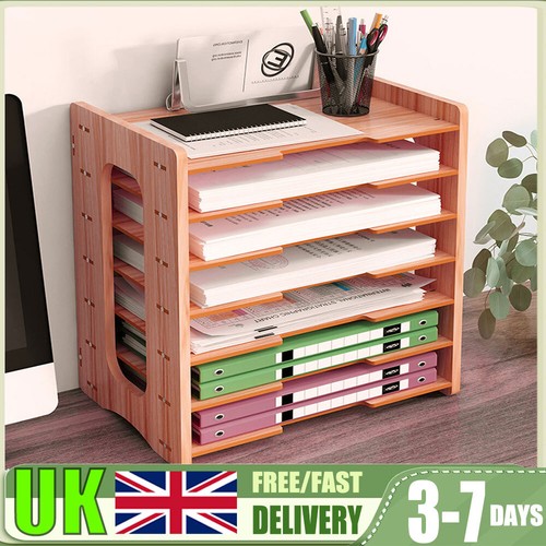 Bamboo wooden organiser desk - bamboo,